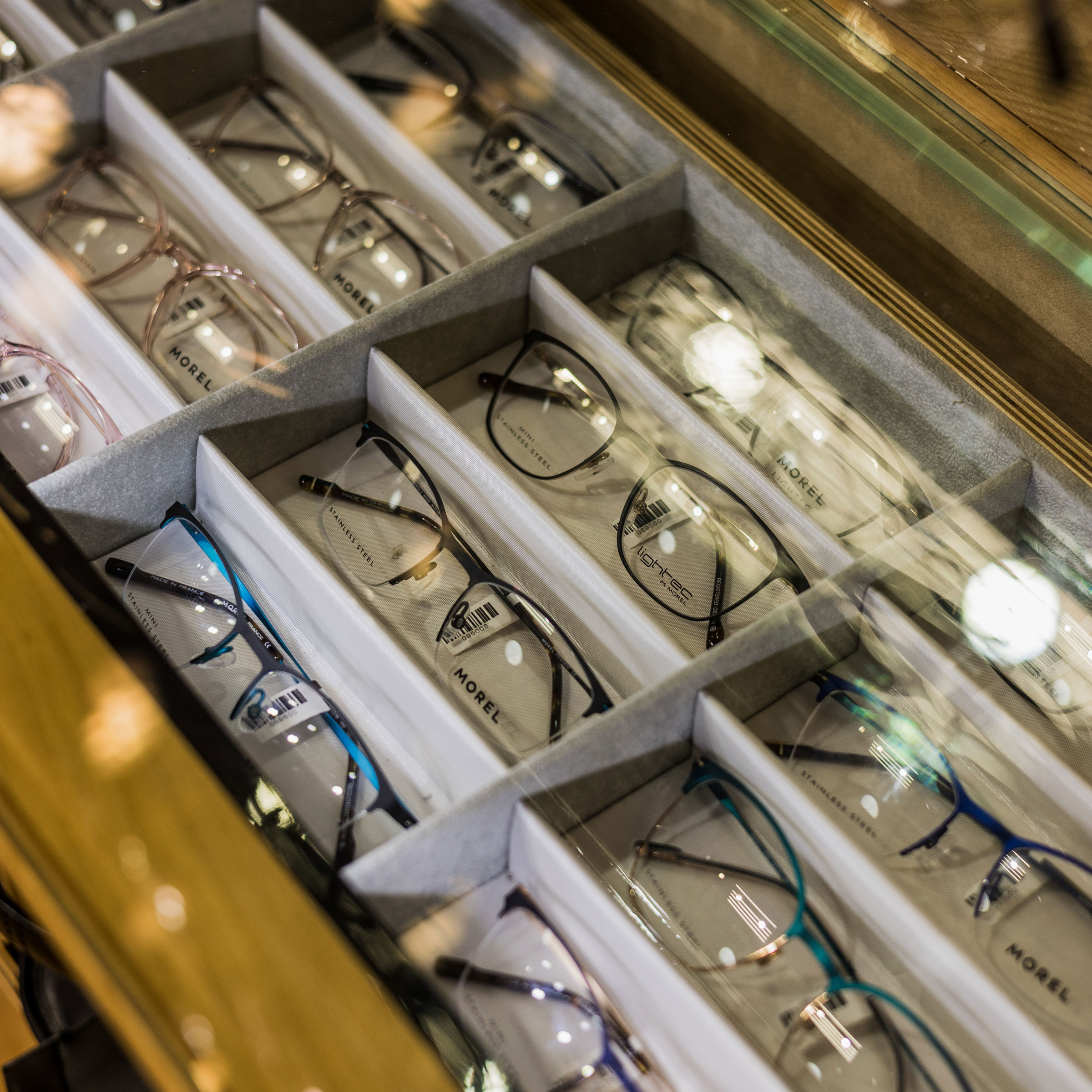 Morel eyewear frames sold at Spectacle Shoppe